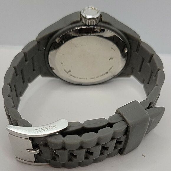 FOSSIL PR5440 Men's Silicone Analog Black Dial Quartz Genuine Wrist Watch BC28 - Picture 11 of 11